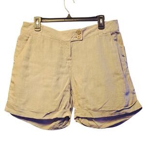 wrap london linen shorts size 10